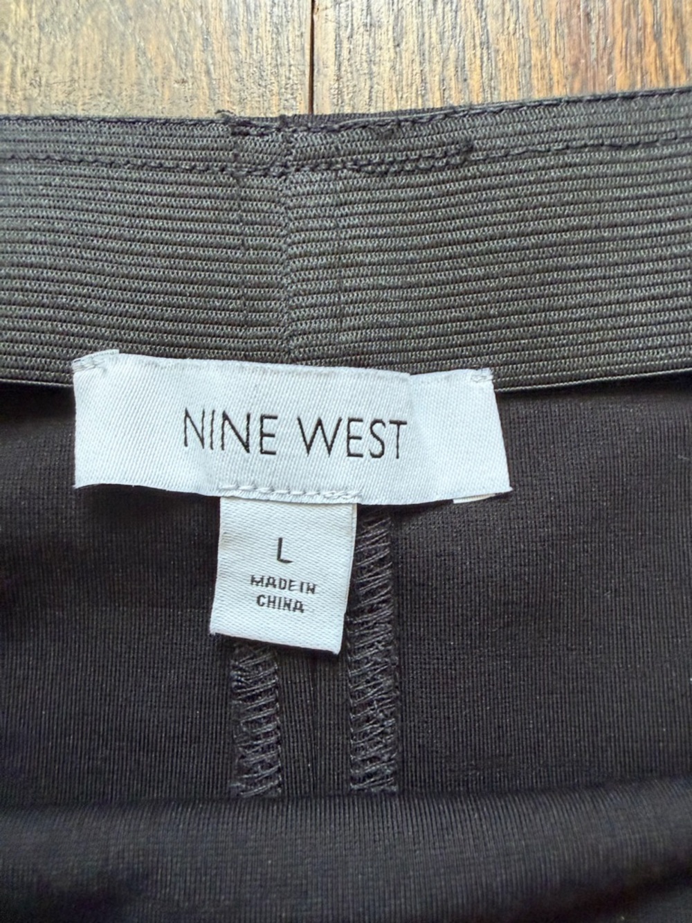 Nine West Black Pencil Skirt with Rhinestone Detail - Picture 6 of 9